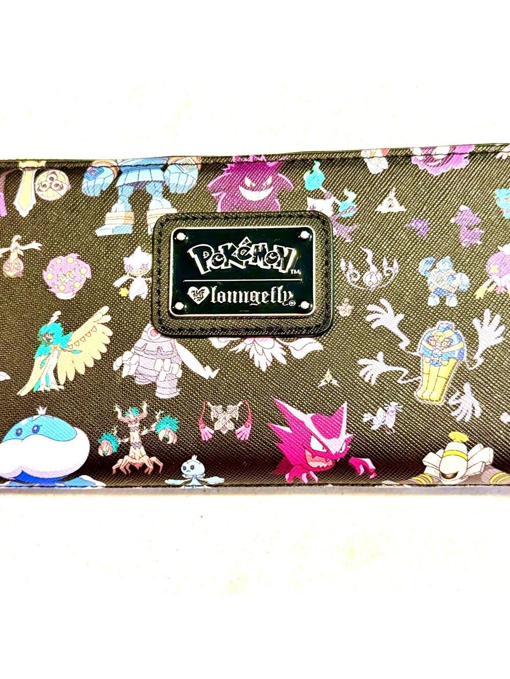 NWT Loungefly Pokeman Ghost Type Gengar Hunter Wallet Clutch